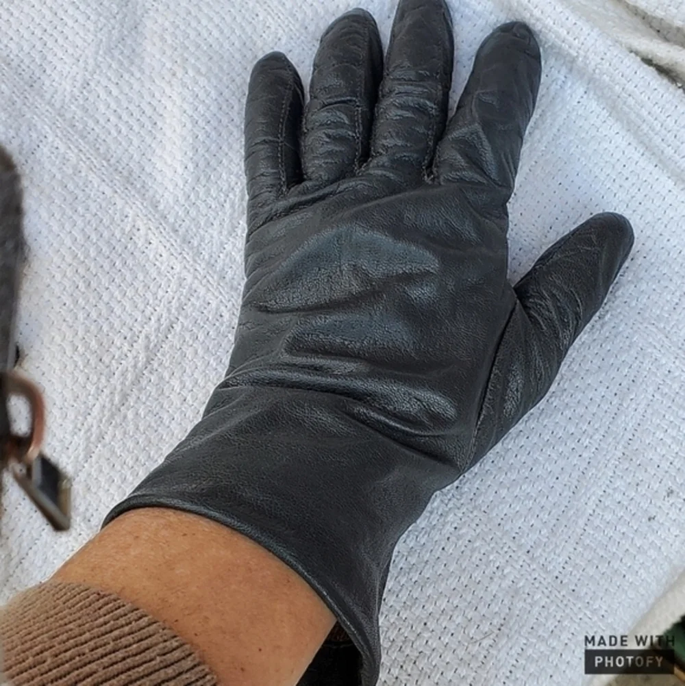 Vintage Fownes‎ cashmere lined gloves 7.5